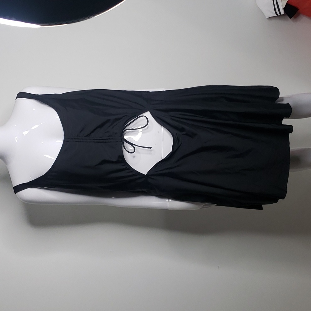 Yonique Black Bathingsuit Swim Suit Size 28W NWT